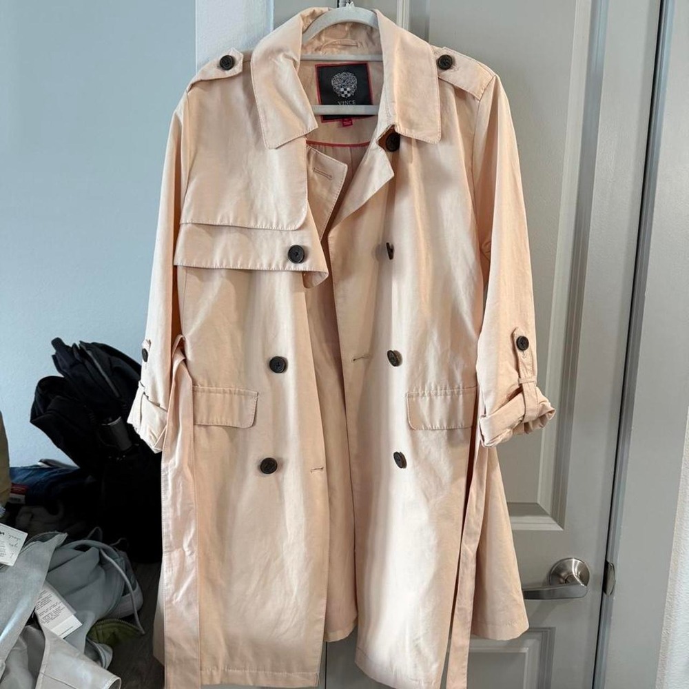 Vince Camuto Tan Trench Coat with Belt